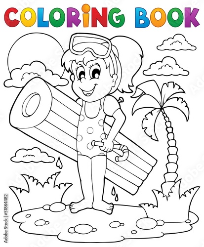 Coloring book summer activity 2