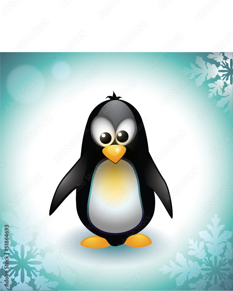 Naklejka premium Baby Penguin