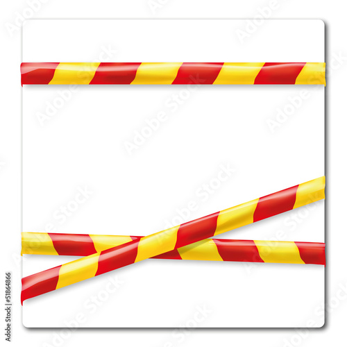 Flatterband Gelb Rot