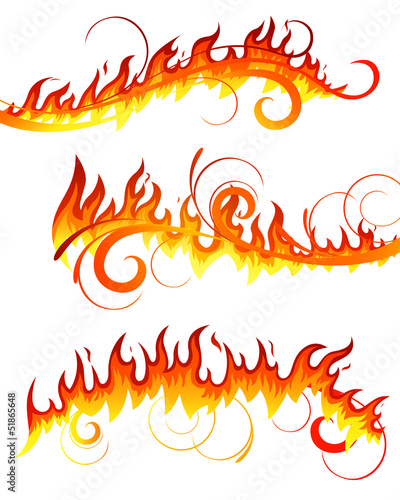 Vector Illustration of Fire Elements