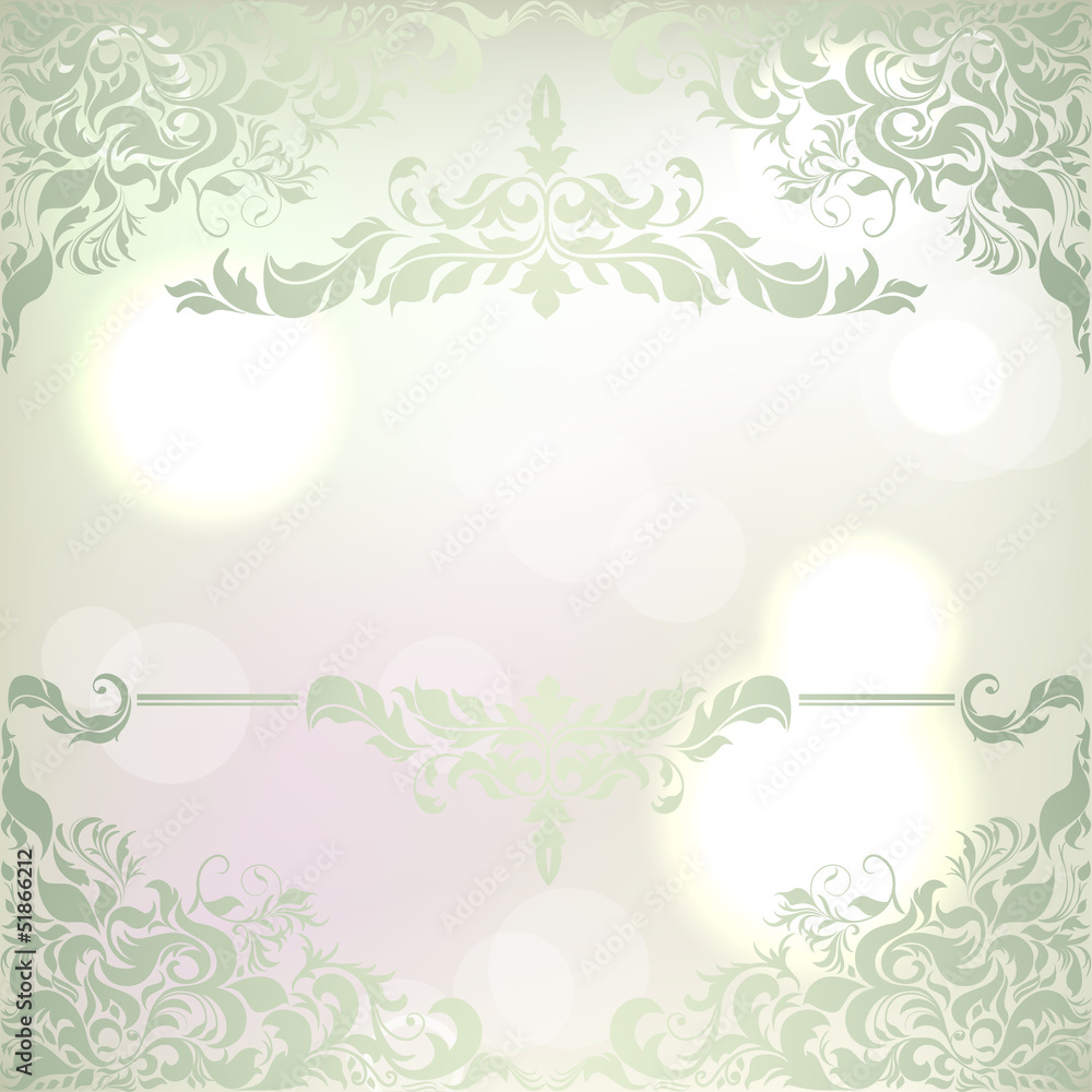 Abstract Christmas background with frosty frame