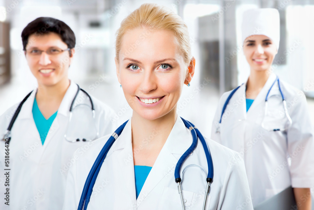 Fototapeta premium Young female doctor