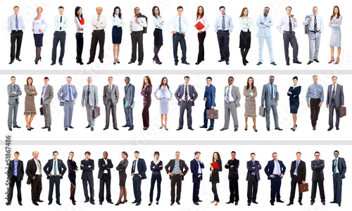 collection of full length portraits of business people photo