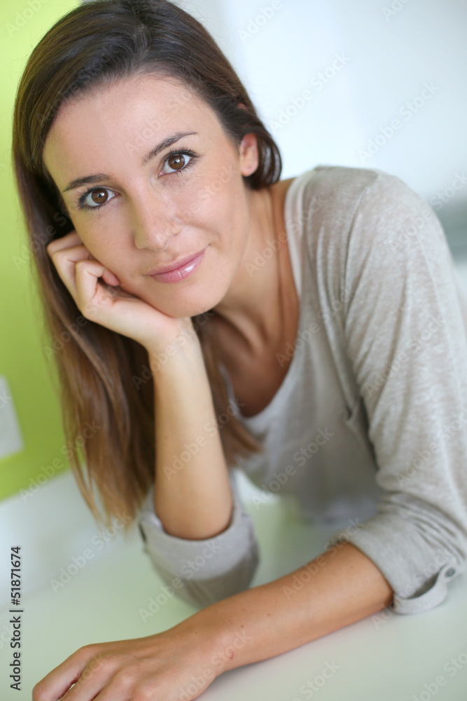 Portrait of smiling young woman Portrait of smiling young woman
