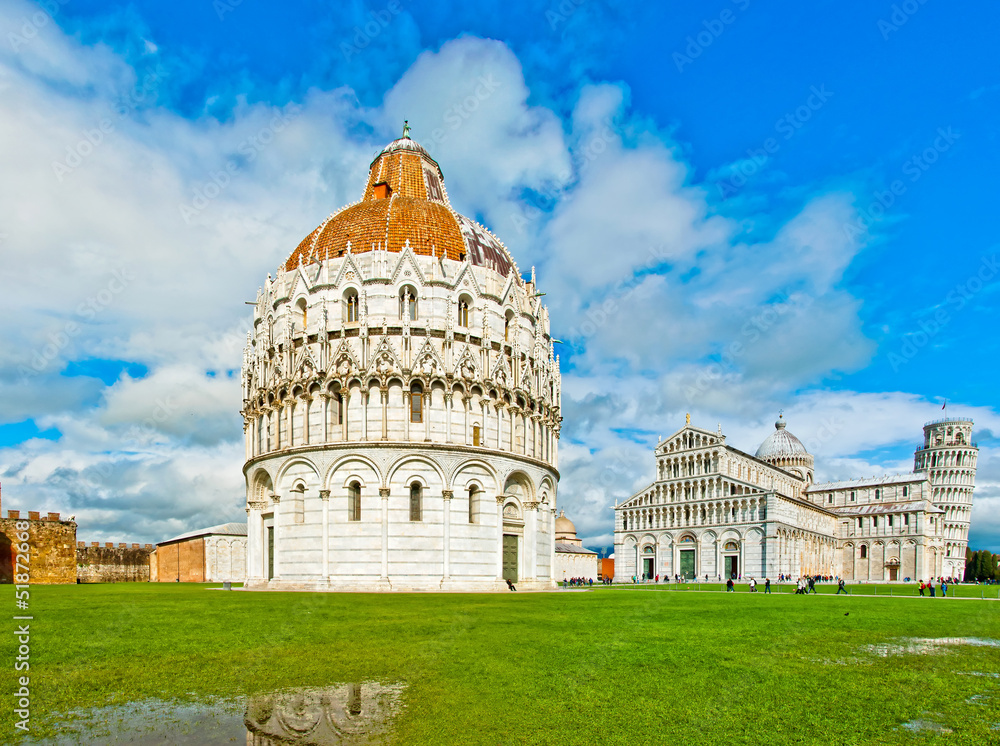Pisa - Italy: Baptistery, Cathedral, and Leaning Tower