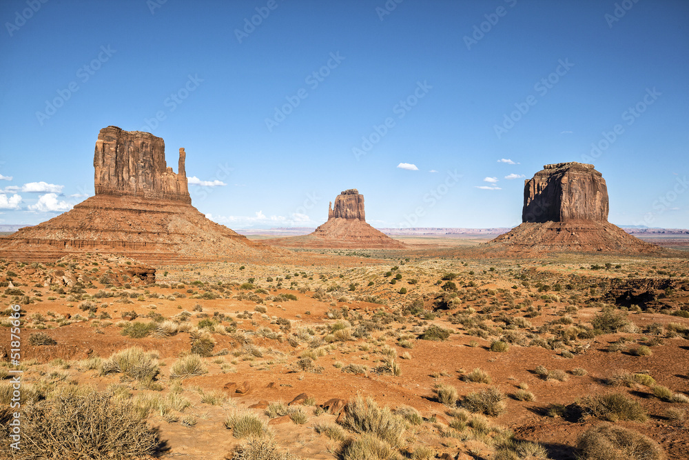 view of famous Monument Valley