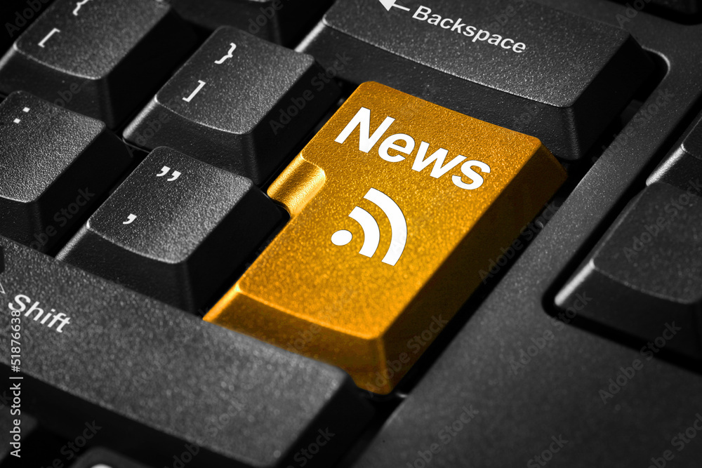 Tastatur mit NEWS und RSS-Symbol Tastatur mit NEWS und RSS-Symbol