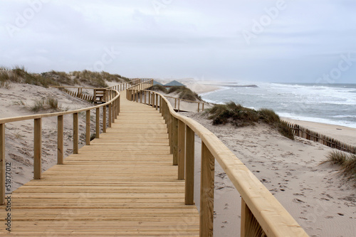 Boardwalk in Praia Barra