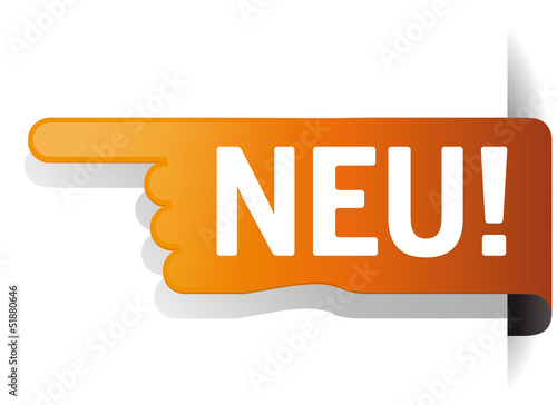 Band Button Neu vektor mit transparenten Schatten