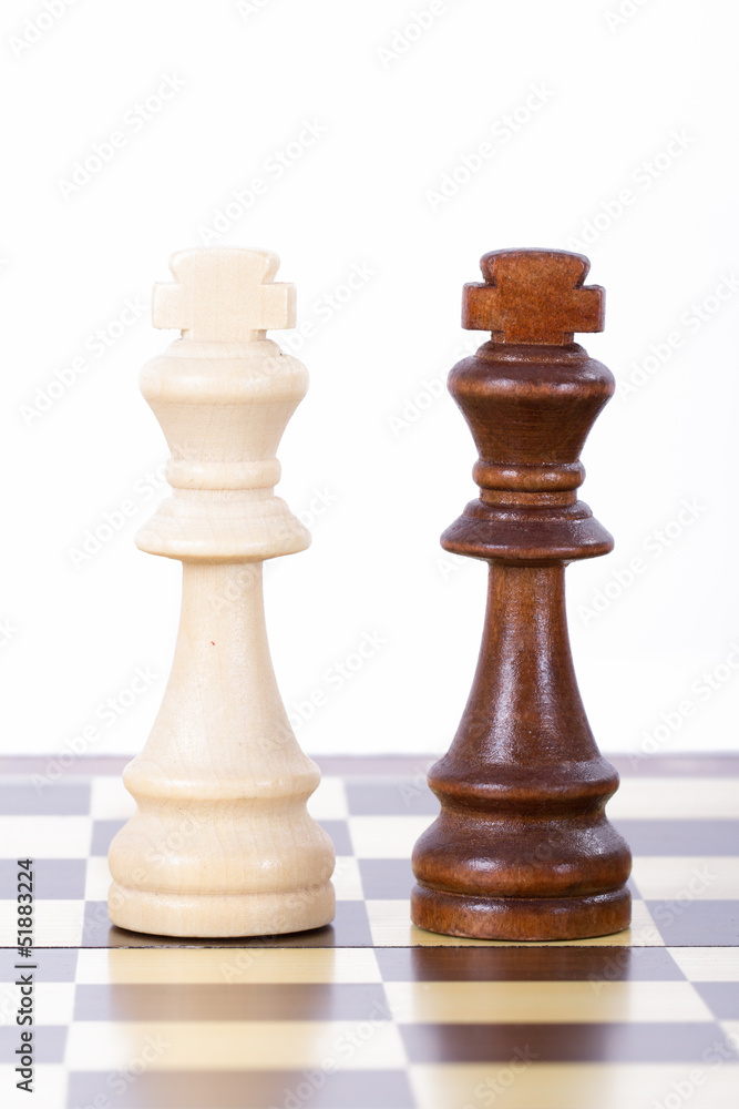 Confrontation of Chess Pieces Kings Confrontation of Chess Pieces Kings