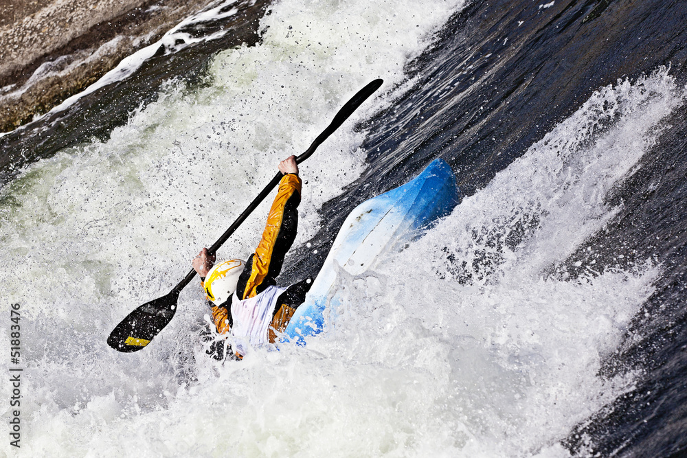 Naklejka premium kayaking