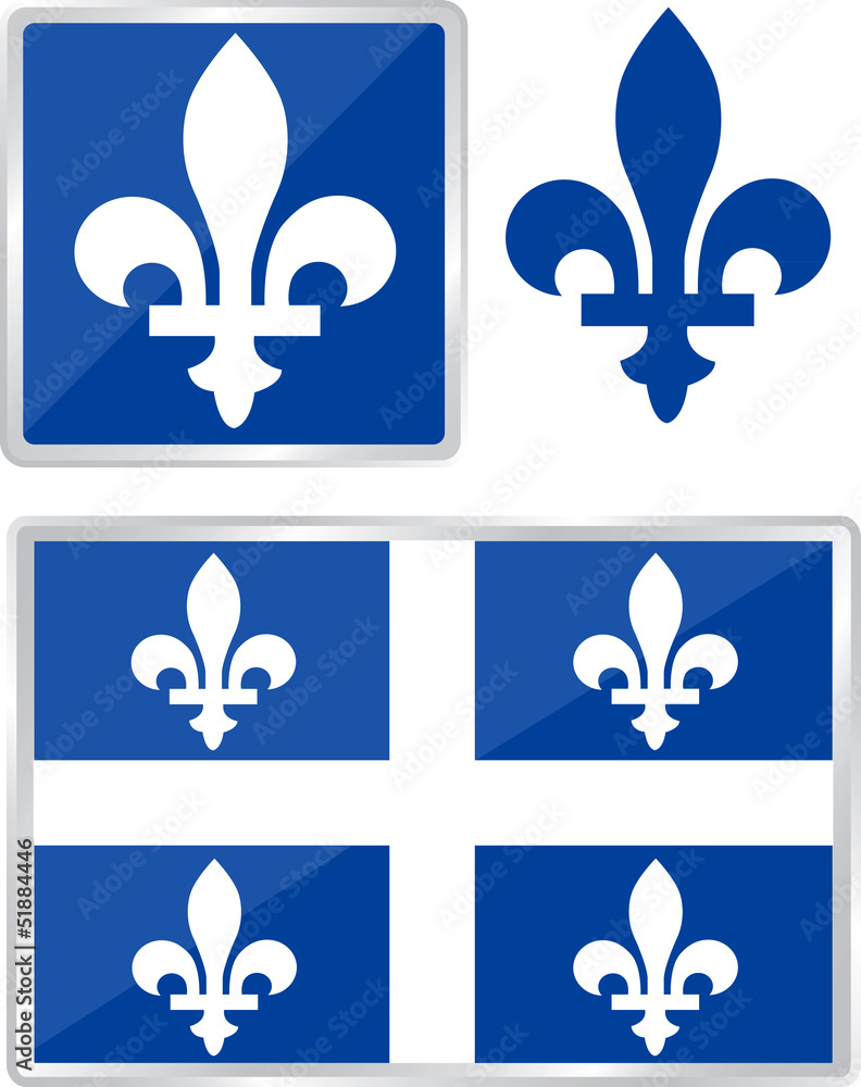 quebec emblem flag quebec emblem flag