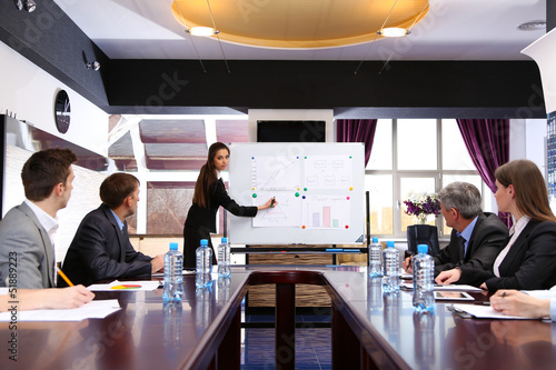 Fotografie Business training at office