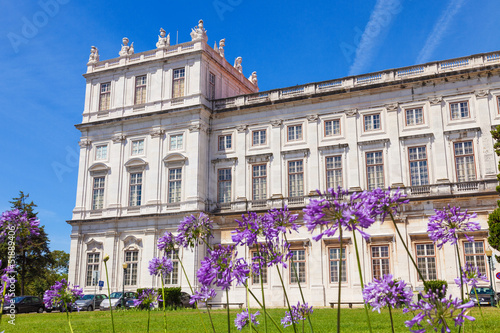 The Ajuda National Palace of Lisbon, Portugal. Eastern corner