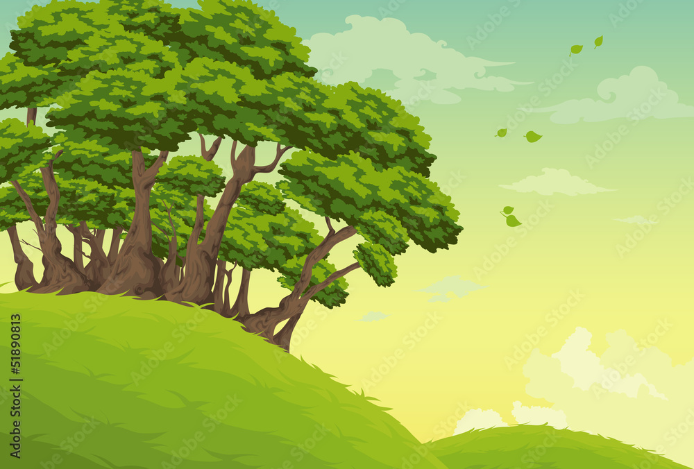 Beautiful Landscape Background vector Beautiful Landscape Background vector