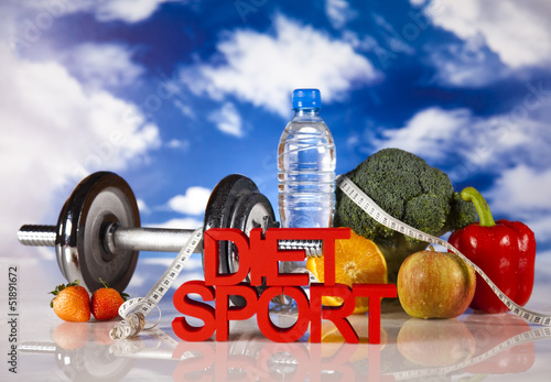Sport diet, vitamins 