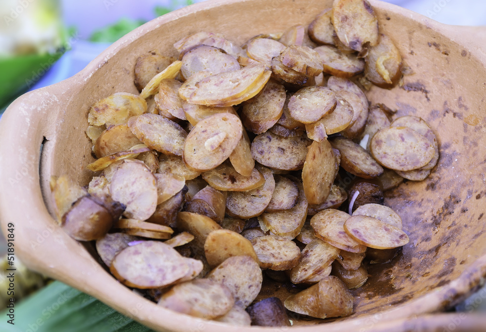 Fried sausage Fried sausage