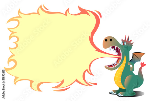 火を噴くドラゴン