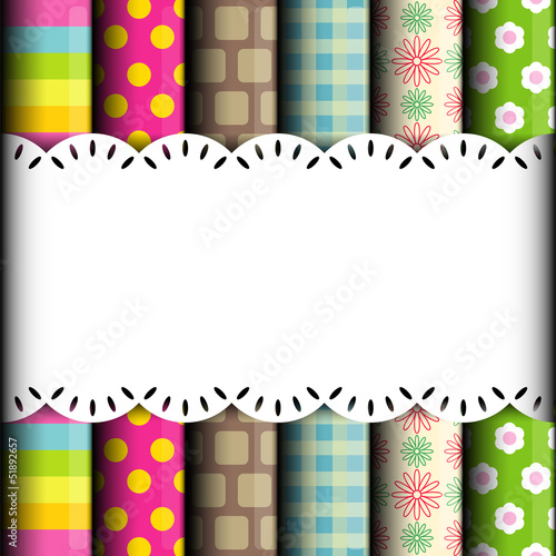 Rolls of colored wrapping paper background
