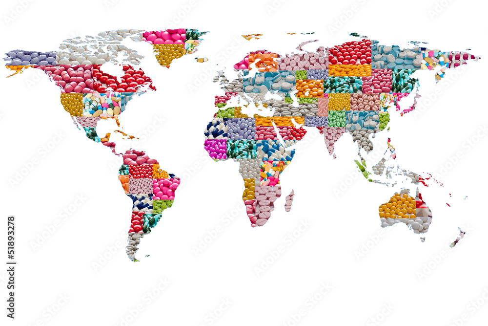 Obraz premium world map