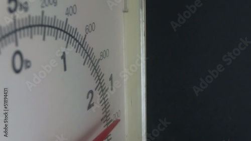 focus on kitchen scale