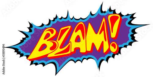 Blam - Comic Expression Vector Text