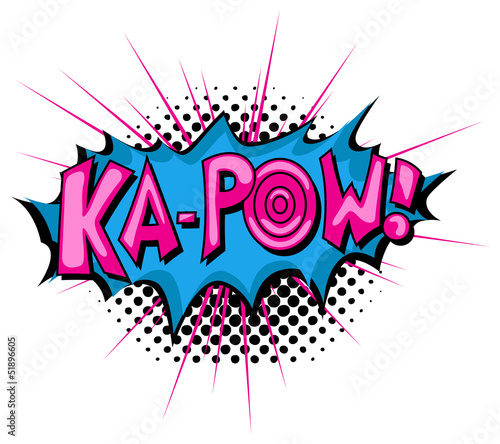 Ka Pow - Comic Expression Vector Text