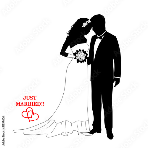 Wallpaper Mural Romantic couple , silhouettes with a sign Torontodigital.ca