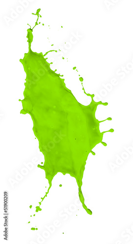 green paint splash
