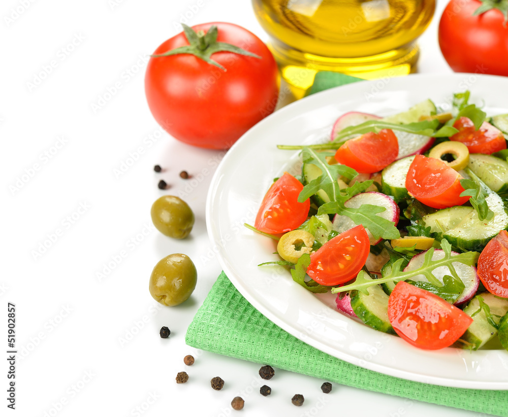 Salad with arugula Salad with arugula