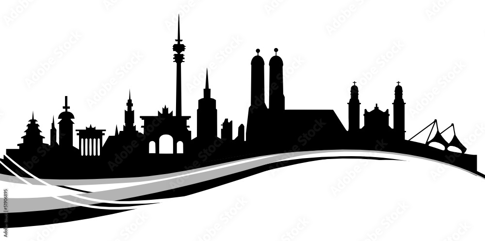 Obraz premium Silhouette München
