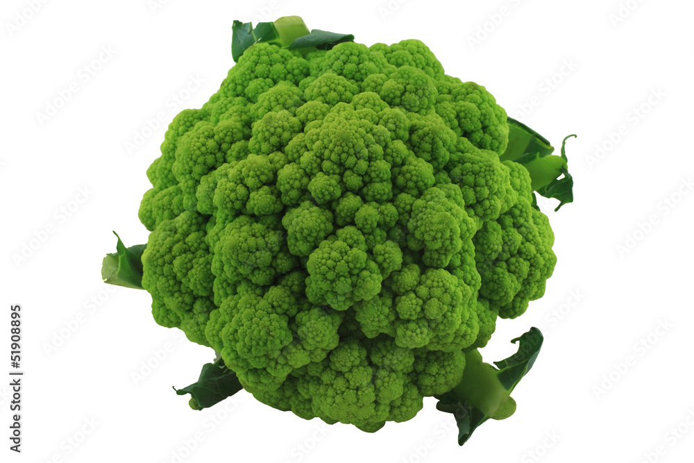 Head Green Cauliflower. Head Green Cauliflower.