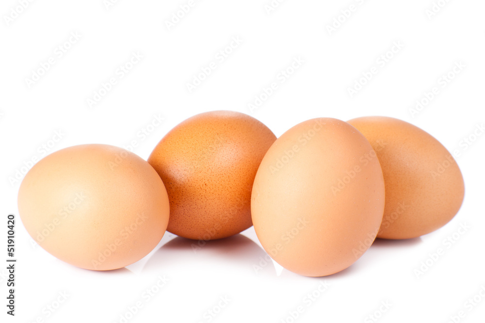 eggs isolated on white background eggs isolated on white background