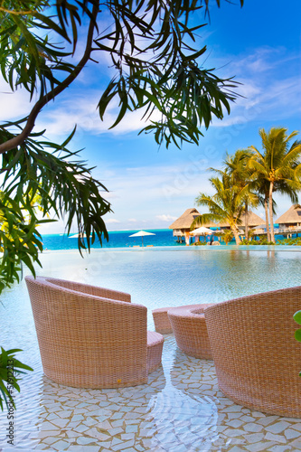  pool and chairs for rest