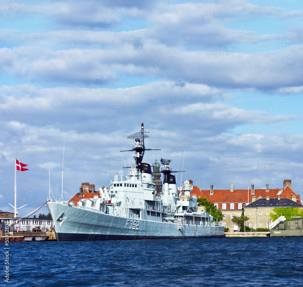 Cruiser ship in Copenhagen, Denmark