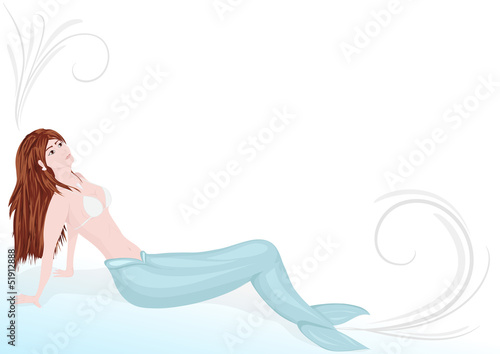 sfondo decorazione sirena