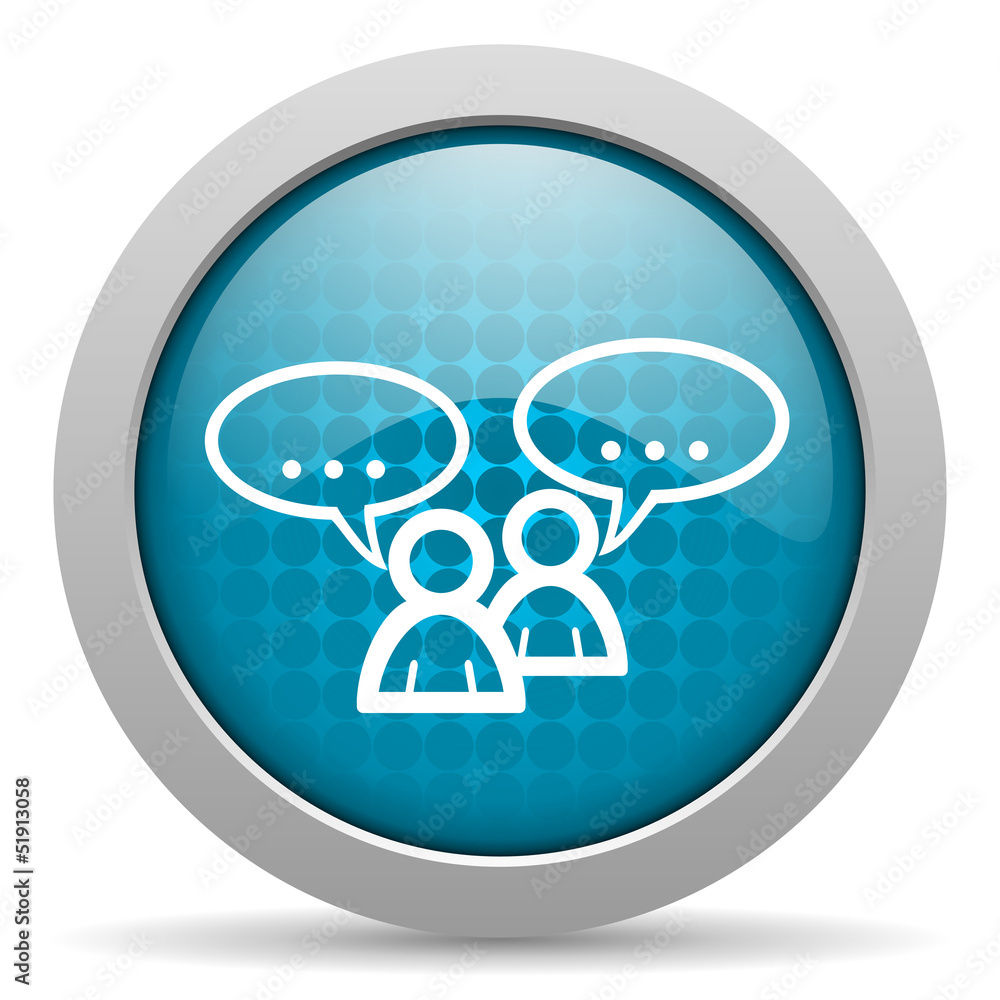 forum blue circle web glossy icon forum blue circle web glossy icon