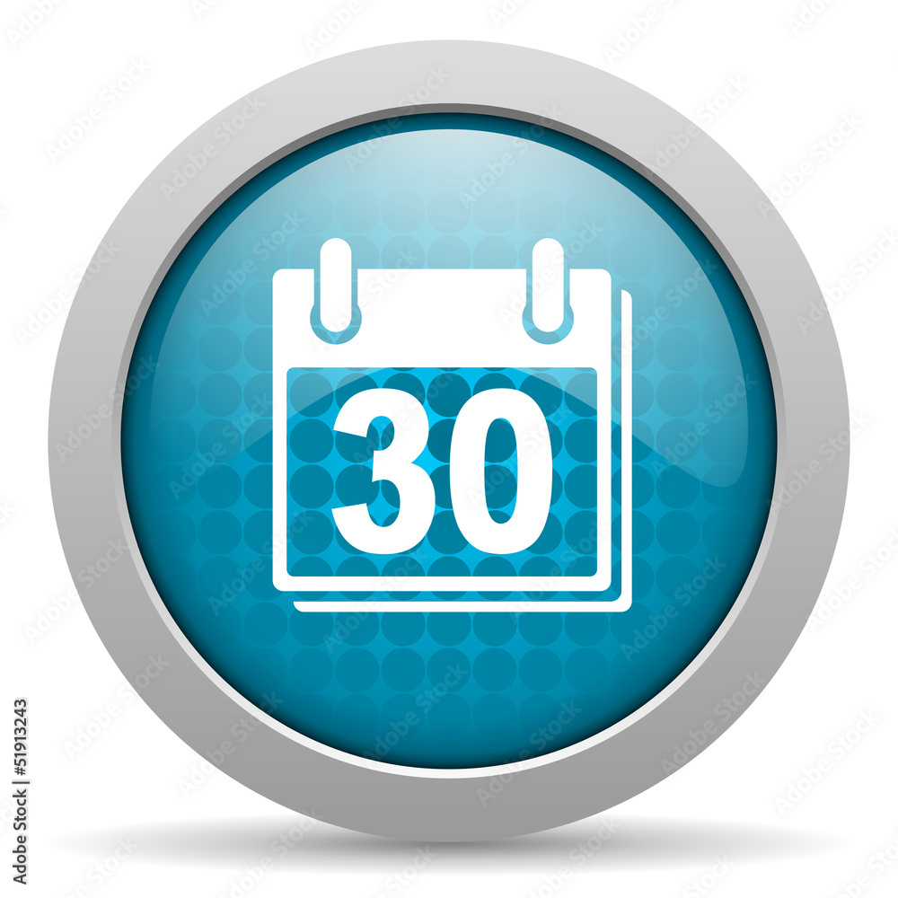 calendar blue circle web glossy icon calendar blue circle web glossy icon