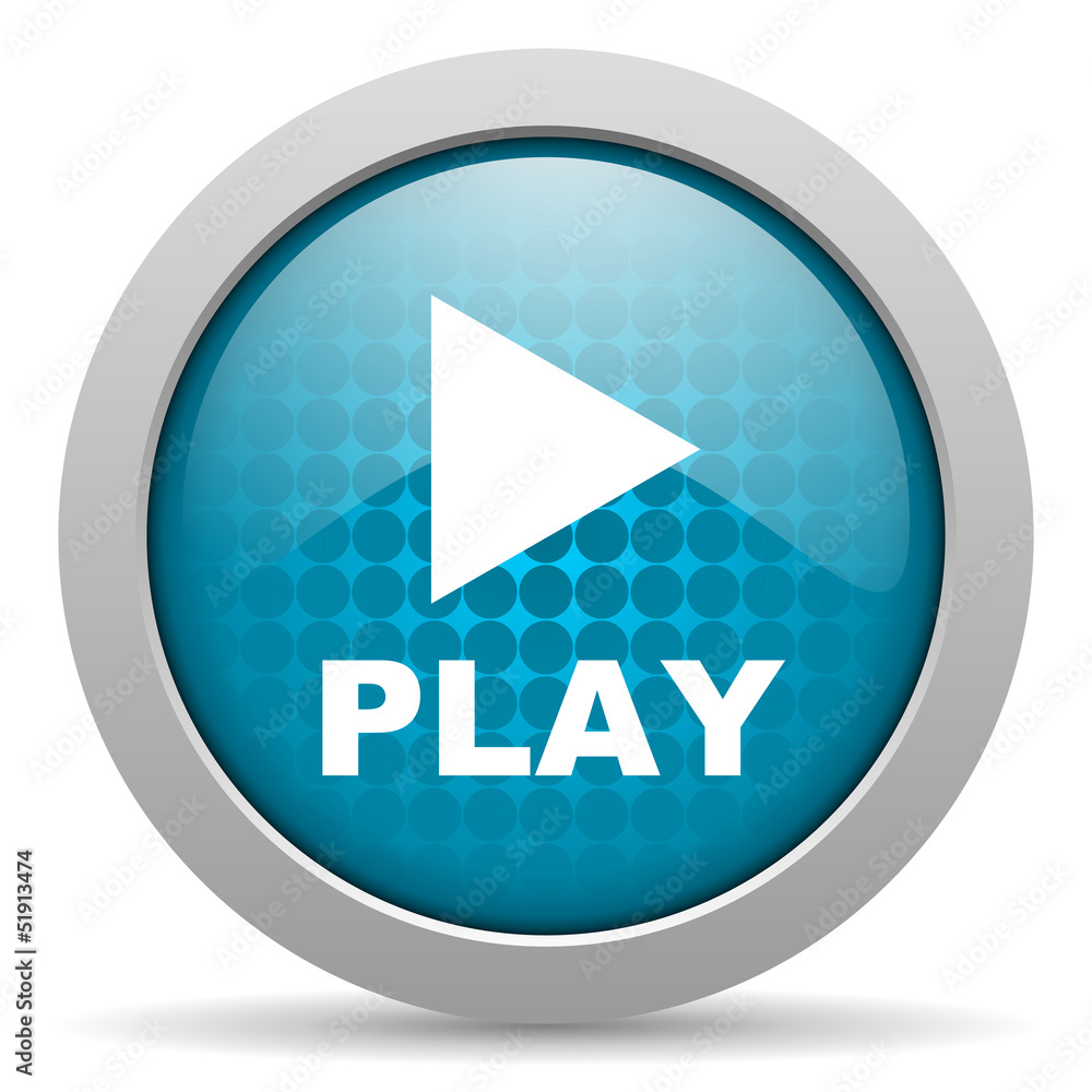 play blue circle web glossy icon play blue circle web glossy icon