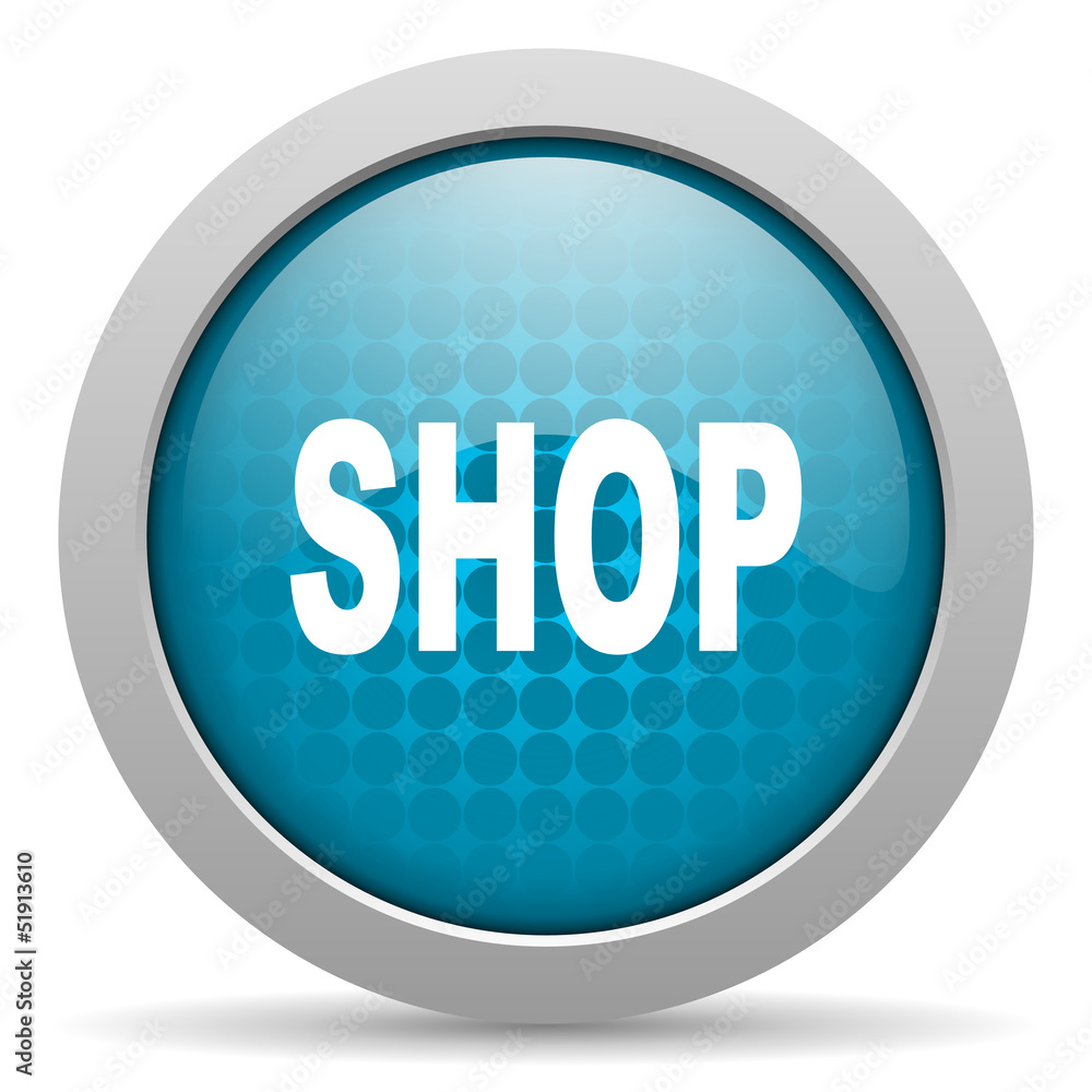 shop blue circle web glossy icon shop blue circle web glossy icon