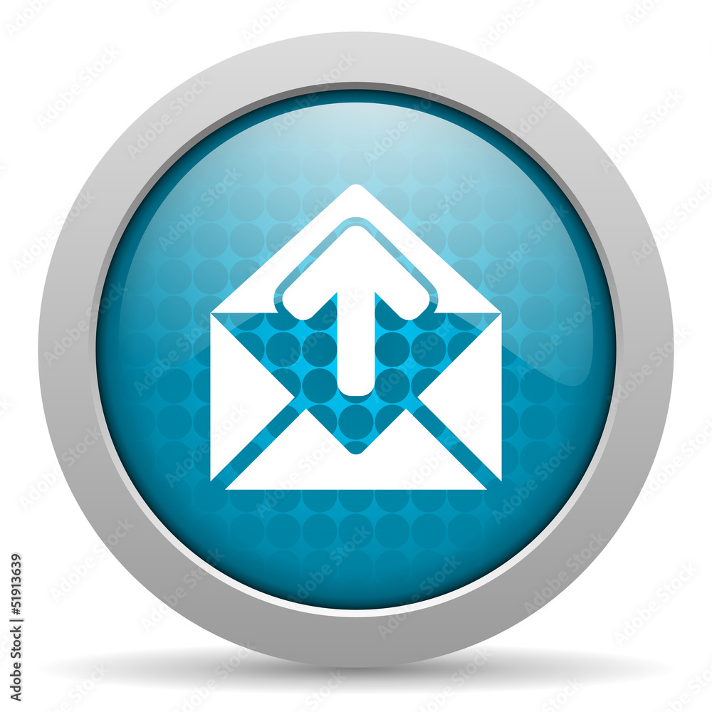 mail blue circle web glossy icon mail blue circle web glossy icon