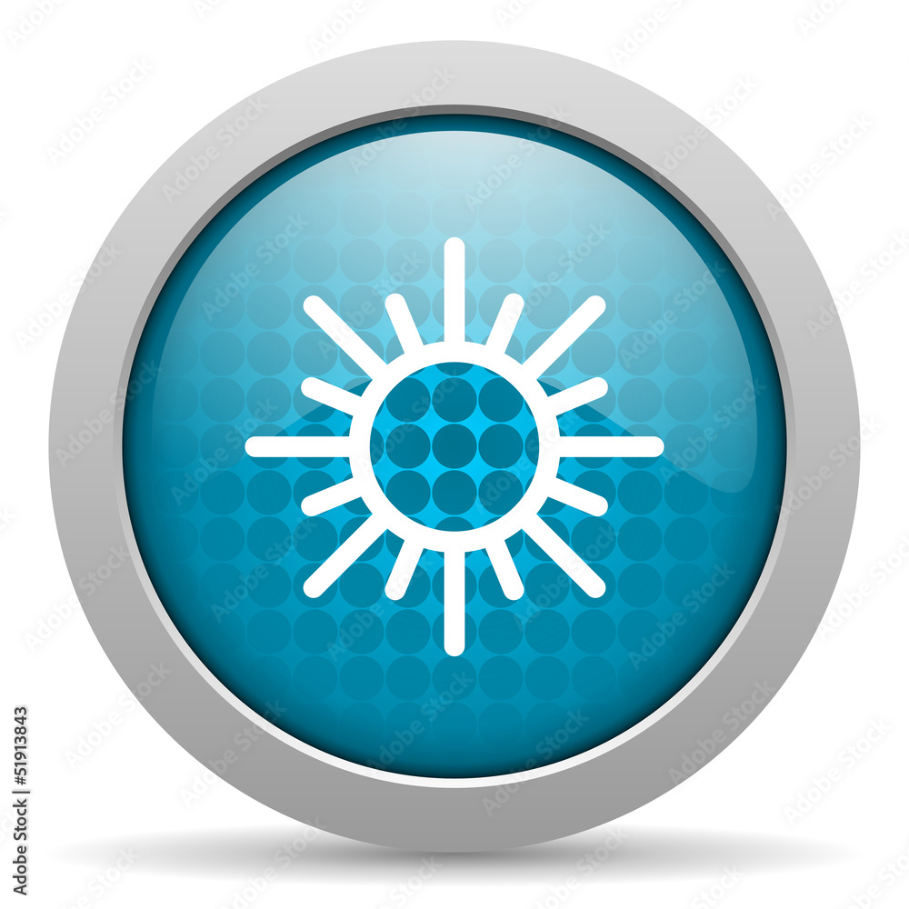 sun blue circle web glossy icon sun blue circle web glossy icon