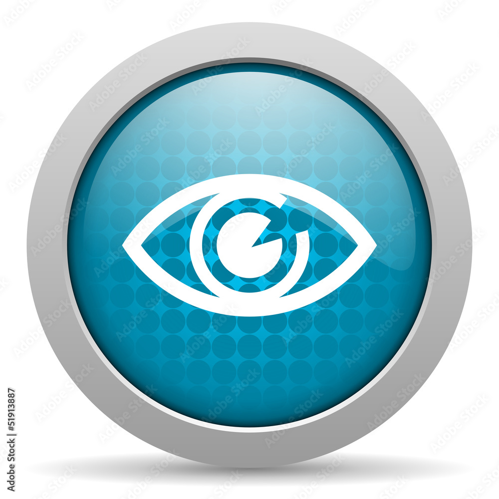 eye blue circle web glossy icon eye blue circle web glossy icon