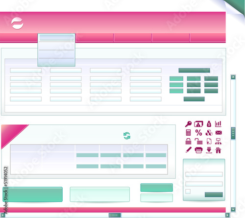 Set of pieces for bank site