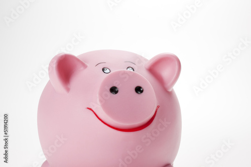 Smiling piggy bank