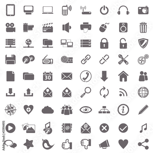 Web and computer basic icons