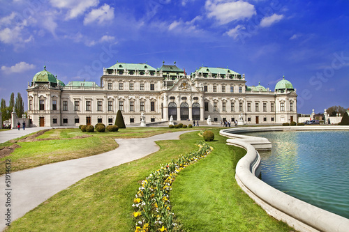beautiful Belvedere castle, Vienna photo