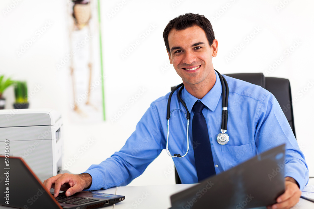 medical doctor working in office medical doctor working in office