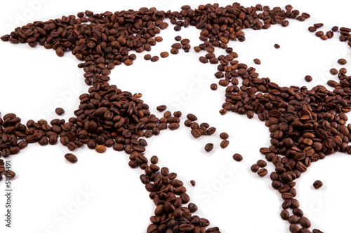 Bilde på lerret roasted coffee beans