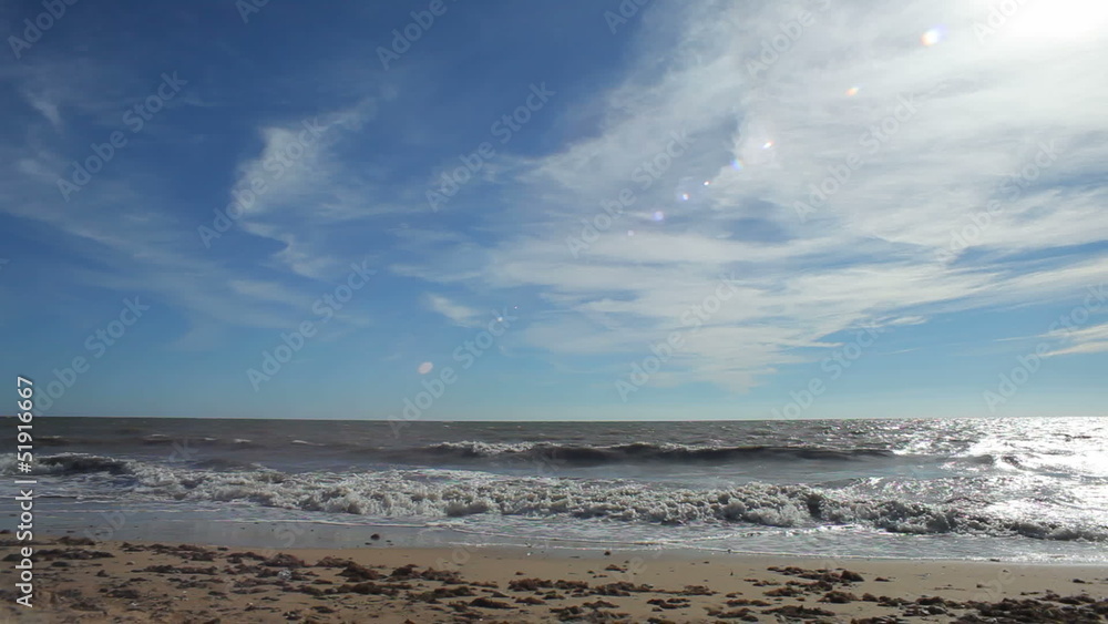 Tropical beach on a sunny day Tropical beach on a sunny day